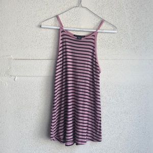 Women’s striped spaghetti strap tank top
